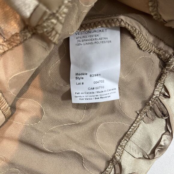 Joseph Ribkoff  Vintage Jacket Size 12 Gold Floral Appliqué Mature Formal Event - Picture 5 of 8